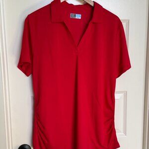 Red PGA TOUR AirFlex Polo Shirt - Size XL